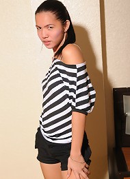 Norma Is A Classy Ladyboy From Manila Who Loves Playing Dress Up And Posing In Her Best Clothes. She Loves The Way Her Blouse Hangs Off Her Slender Bo